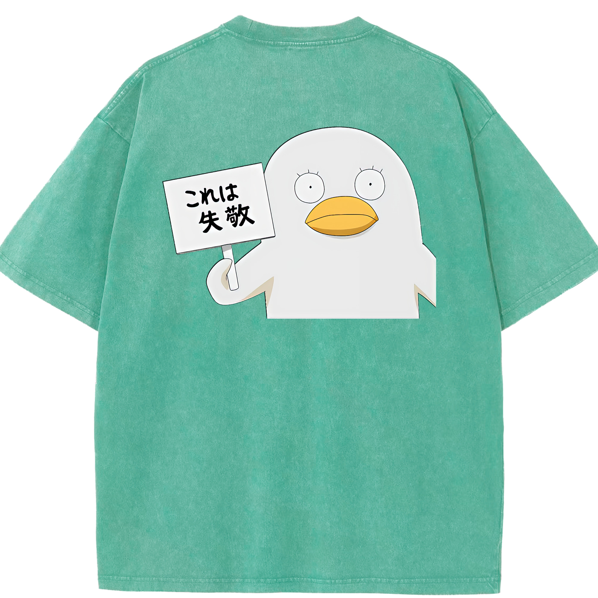 （画像用） ぎんたま 坂田銀時（さかたぎんとき） 神楽 志村新八（しむら しんぱち） GINTAMA Sakata Gintoki Kagura Shimura Shinpachi 綿100% ヴィンテージ風 半袖Tシャツ（背面プリント）
